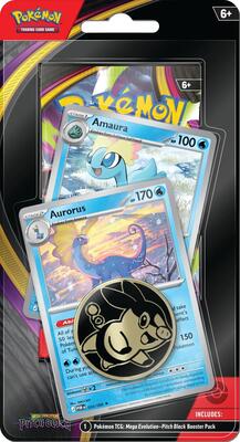 Pitch Black Premium Checklane Blister [Amaura, Aurorus] (Target Exclusive) card from ME05: Pitch Black