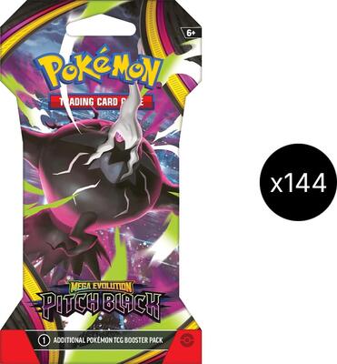 Pitch Black Sleeved Booster Case card from ME05: Pitch Black