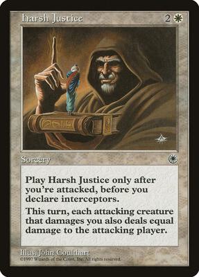 Harsh Justice card from Portal