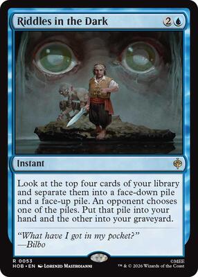 Riddles in the Dark card from The Hobbit