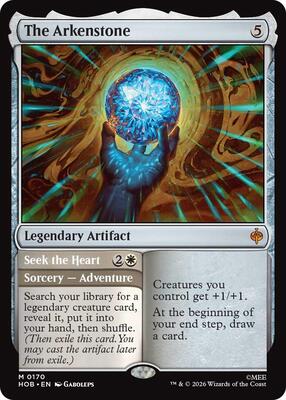 The Arkenstone card from The Hobbit