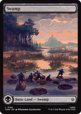 Swamp (0196) card from The Hobbit