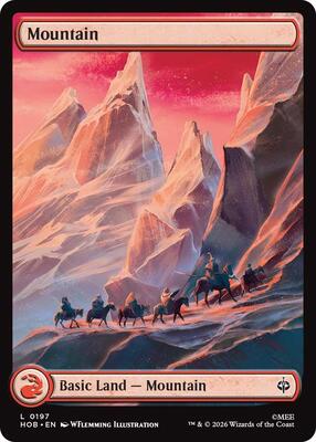 Mountain (0197) card from The Hobbit