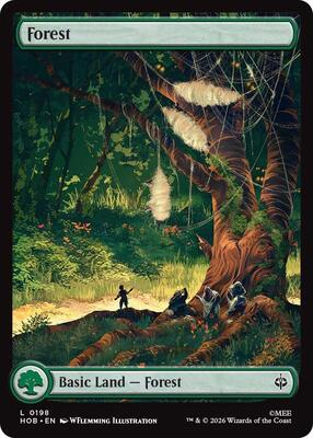 Forest (0198) card from The Hobbit