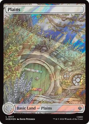 Plains (0317) (Surge Foil) card from The Hobbit