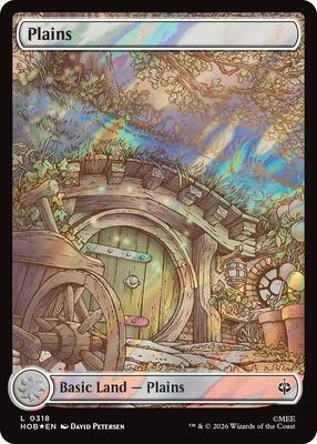 Plains (0318) (Surge Foil) card from The Hobbit