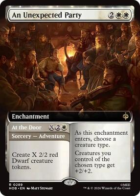An Unexpected Party (Extended Art) card from The Hobbit