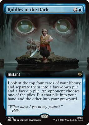 Riddles in the Dark (Extended Art) card from The Hobbit