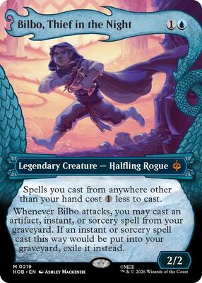 Bilbo, Thief in the Night (Showcase) card from The Hobbit