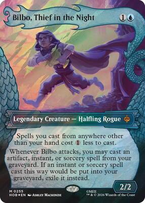 Bilbo, Thief in the Night (Showcase) (Surge Foil) card from The Hobbit