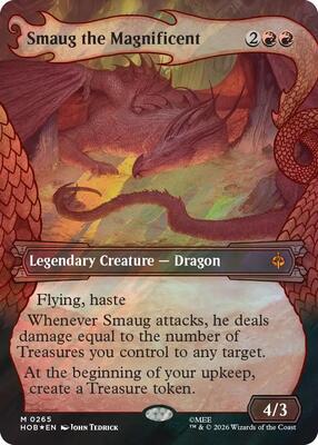 Smaug the Magnificent (Showcase) (Surge Foil) card from The Hobbit