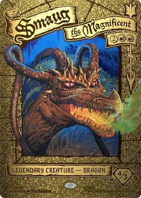Smaug the Magnificent (Borderless) card from The Hobbit