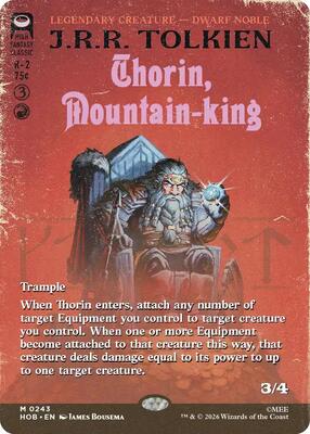 Thorin, Mountain-king (Borderless) card from The Hobbit