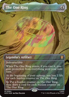 The One Ring (Borderless) (Surge Foil) card from The Hobbit: Eternal-Legal