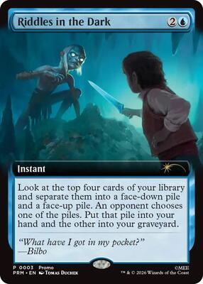 Riddles in the Dark (Extended Art) card from Unique and Miscellaneous Promos