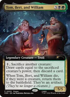 Tom, Bert, and William (Extended Art) card from Unique and Miscellaneous Promos