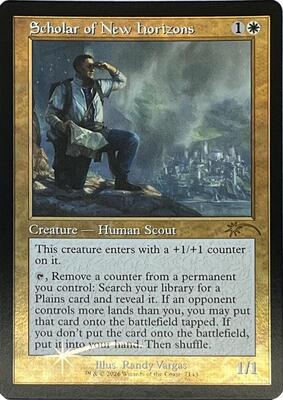 Scholar of New Horizons (Retro Frame) card from Secret Lair Drop Series