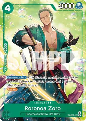 Roronoa Zoro (Welcome Pack 2026 Vol.1) card from One Piece Promotion Cards