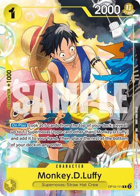 Monkey.D.Luffy (Welcome Pack 2026 Vol.1) card from One Piece Promotion Cards