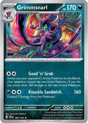 Grimmsnarl - 096/142 (Non-Holo) card from Deck Exclusives