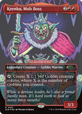 Krenko, Mob Boss card from Secret Lair Drop Series