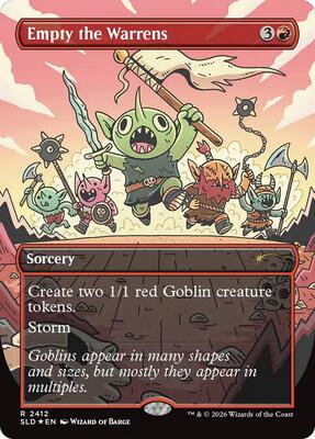 Empty the Warrens card from Secret Lair Drop Series