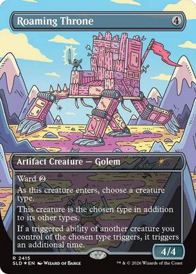 Roaming Throne card from Secret Lair Drop Series