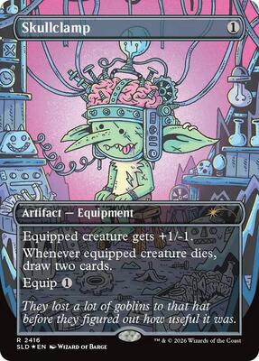 Skullclamp (2416) card from Secret Lair Drop Series