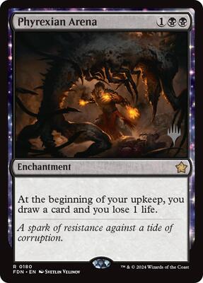 Phyrexian Arena card from Promo Pack: Secrets of Strixhaven