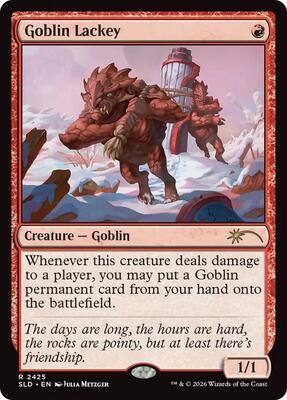 Goblin Lackey (2425) card from Secret Lair Drop Series