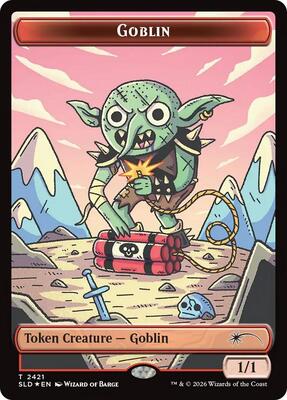 Goblin Token (2421) card from Secret Lair Drop Series