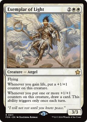 Exemplar of Light card from Promo Pack: Secrets of Strixhaven