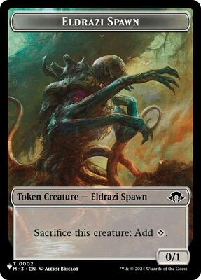 Eldrazi Spawn (MH3) // Eldrazi (M3C) Double-Sided Token card from The List Reprints