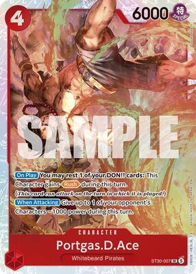 Portgas.D.Ace (007) card from Starter Deck EX: Luffy & Ace