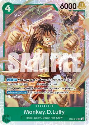 Monkey.D.Luffy card from Starter Deck EX: Luffy & Ace