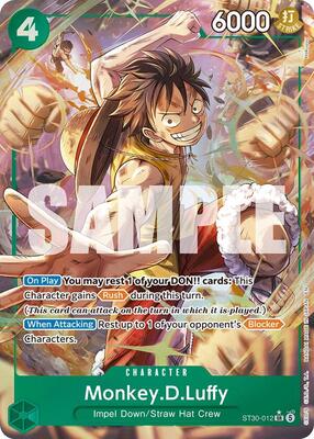 Monkey.D.Luffy (Parallel) card from Starter Deck EX: Luffy & Ace