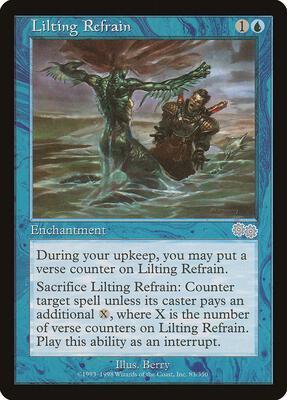 Lilting Refrain card from Urza's Saga