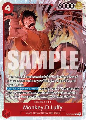 Monkey.D.Luffy card from The Time of Battle