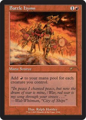 Battle Hymn card from Secret Lair Drop Series