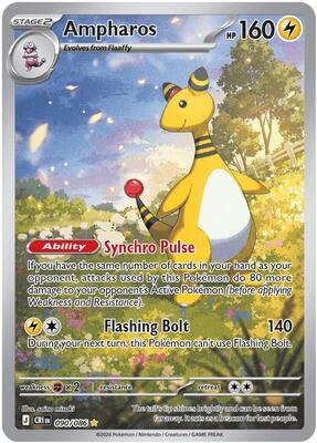 Ampharos - 090/086 card from ME04: Chaos Rising
