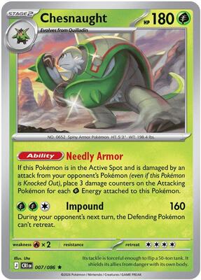 Chesnaught card from ME04: Chaos Rising