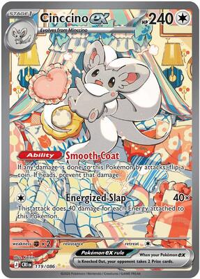Cinccino ex - 119/086 card from ME04: Chaos Rising