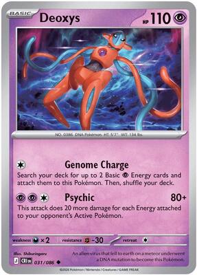 Deoxys - 031/086 card from ME04: Chaos Rising