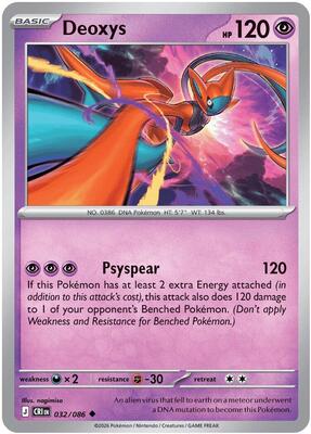 Deoxys - 032/086 card from ME04: Chaos Rising