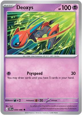 Deoxys - 034/086 card from ME04: Chaos Rising