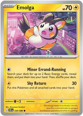 Emolga card from ME04: Chaos Rising