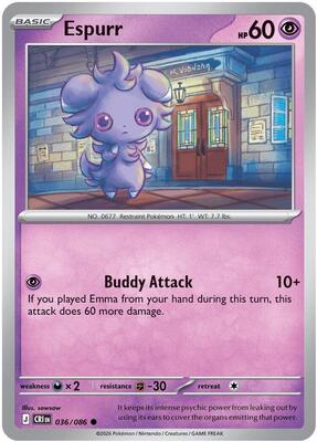 Espurr card from ME04: Chaos Rising