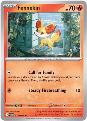 Fennekin card from ME04: Chaos Rising