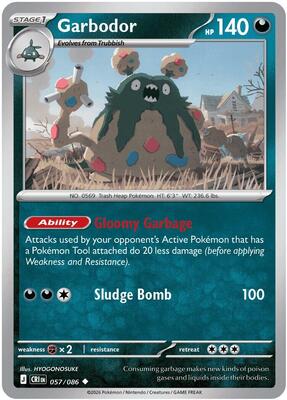 Garbodor card from ME04: Chaos Rising
