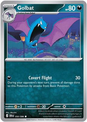 Golbat card from ME04: Chaos Rising